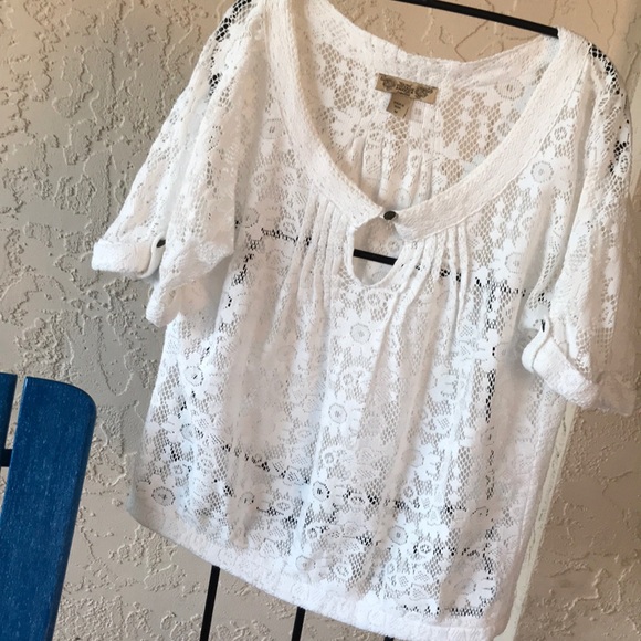 Vintage America Tops - Vintage America Lace Top in Medium